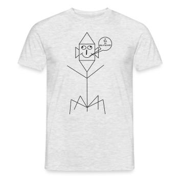 Mulatschak - Kasper - Männer T-Shirt - Grau meliert - Vorne - AI Model Male 178 dark (178cm)