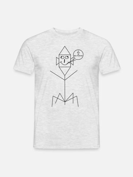 Mulatschak - Kasper - Männer T-Shirt - Grau meliert