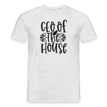 PDG de la maison - T-shirt homme - gris chiné - Devant - AI Model Male 178 dark (178cm)