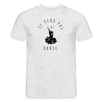 Je peux pas, j'ai danse best-seller - T-shirt homme - gris chiné - Devant - AI Model Male 178 dark (178cm)