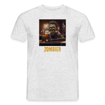 Zombier - Männer T-Shirt - Grau meliert - Vorne - AI Model Male 178 dark (178cm)