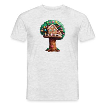 Treehouse / Treetop / Treehouse / Adventure - Men's T-Shirt - heather grey - Front - AI Model Male 178 dark (178cm)