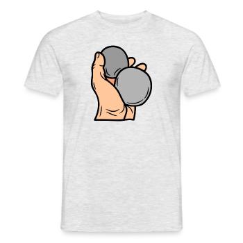 Golf - T-shirt homme - gris chiné - Devant - AI Model Male 178 dark (178cm)