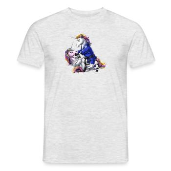 Licornes de Jiu-Jitsu - T-shirt homme - gris chiné - Devant - AI Model Male 178 dark (178cm)