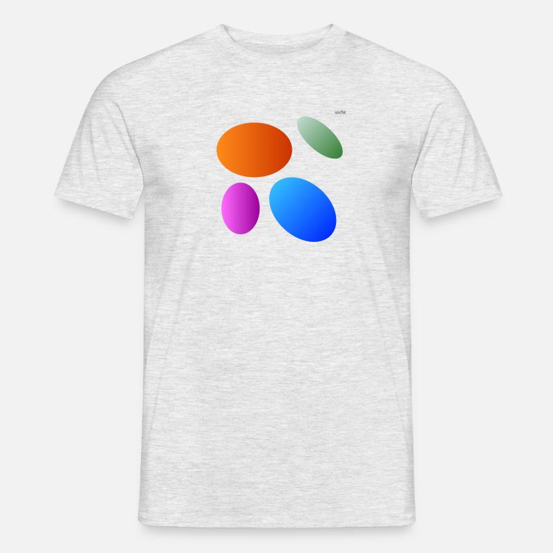 Circles - ellipses #4 - playing with geometry - Men’s T-shirt - heather grey