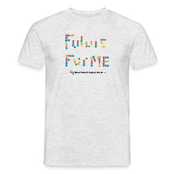 FutureforMe - Männer T-Shirt - Grau meliert - Vorne - AI Model Male 178 dark (178cm)