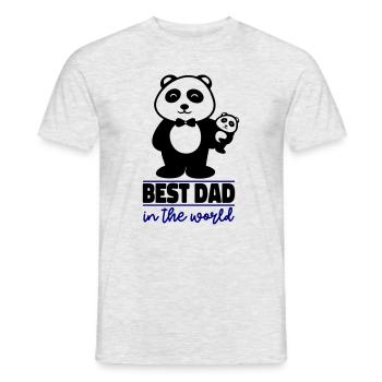 Bester Papa der Welt - Männer T-Shirt - Grau meliert - Vorne - AI Model Male 178 dark (178cm)