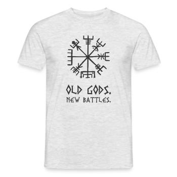 OldGods - Männer T-Shirt - Grau meliert - Vorne - AI Model Male 178 dark (178cm)