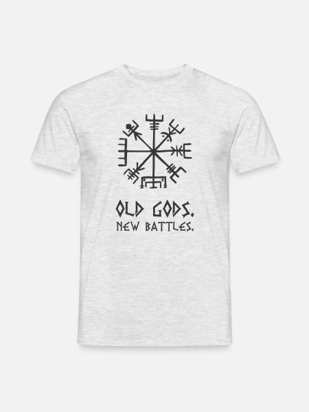 OldGods - Männer T-Shirt - Grau meliert