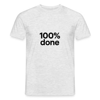 Minimalist Achievement Illustration - Men's T-Shirt - heather grey - Front - AI Model Male 178 dark (178cm)