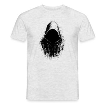 Dunkler Wanderer - Männer T-Shirt - Grau meliert - Vorne - AI Model Male 178 dark (178cm)