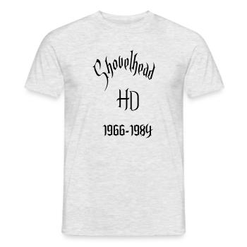 shovel head bj brust - Männer T-Shirt - Grau meliert - Vorne - AI Model Male 178 dark (178cm)