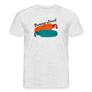 Dummy Freak - Männer T-Shirt - Grau meliert - Vorne - AI Model Male 178 dark (178cm)