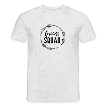 Bachelor party, troop of the groom - Men's T-Shirt - heather grey - Front - AI Model Male 178 dark (178cm)