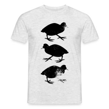 quail - Men's T-Shirt - heather grey - Front - AI Model Male 178 dark (178cm)