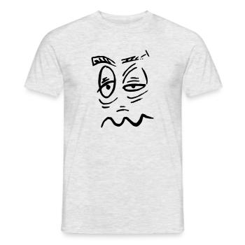 Je me rends - T-shirt homme - gris chiné - Devant - AI Model Male 178 dark (178cm)