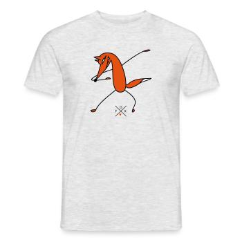 Schlauer Dab - Men's T-Shirt - heather grey - Front - AI Model Male 178 dark (178cm)