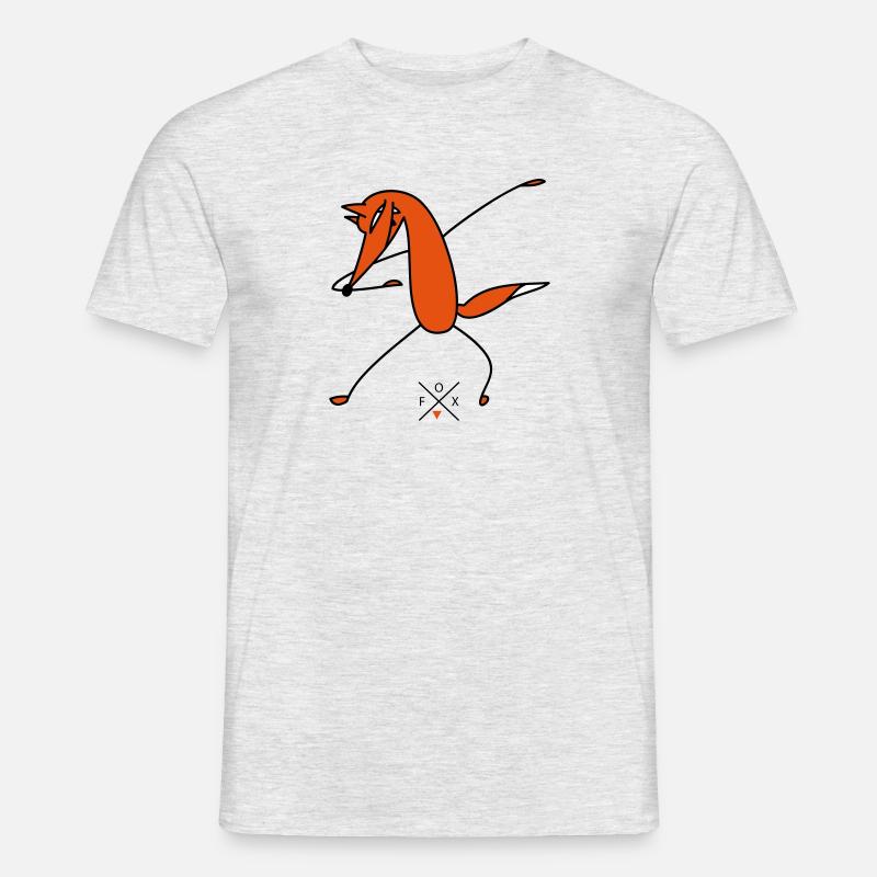 Schlauer Dab - Männer T-Shirt - Grau meliert