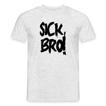 frère malade - T-shirt homme - gris chiné - Devant - AI Model Male 178 dark (178cm)