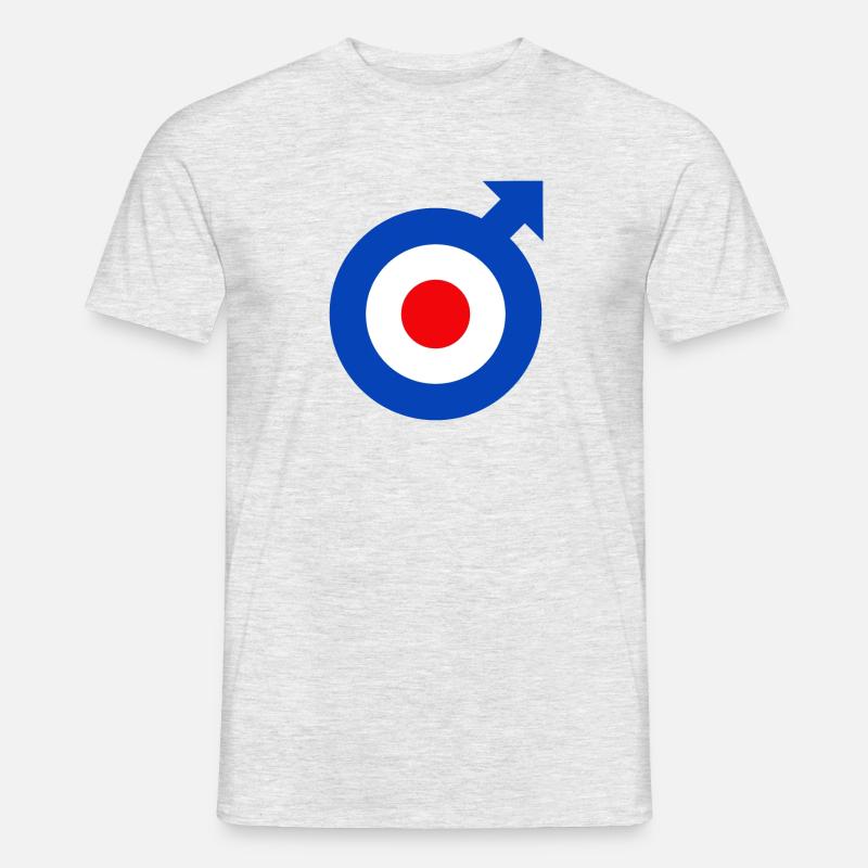 Emblema Mod - T-shirt uomo - grigio melange