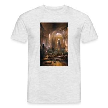 Treasury - Männer T-Shirt - Grau meliert - Vorne - AI Model Male 178 dark (178cm)