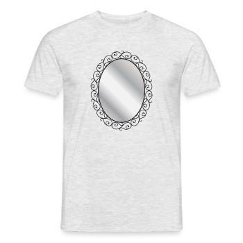 Mirror - Men's T-Shirt - heather grey - Front - AI Model Male 178 dark (178cm)