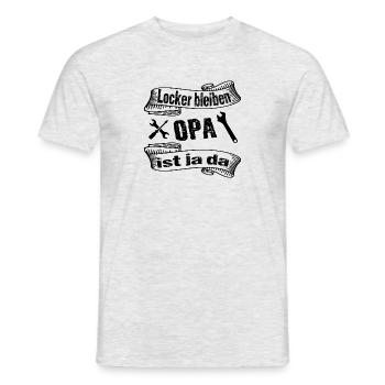 Opa - Männer T-Shirt - Grau meliert - Vorne - AI Model Male 178 dark (178cm)