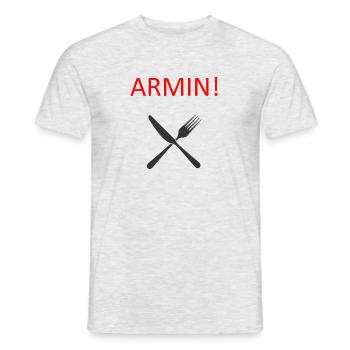 Armin - Männer T-Shirt - Grau meliert - Vorne - AI Model Male 178 dark (178cm)