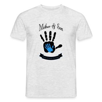 mother and son best friends forever - Männer T-Shirt - Grau meliert - Vorne - AI Model Male 178 dark (178cm)