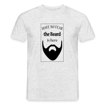 beard, bart, spruch für bartträger - Männer T-Shirt - Grau meliert - Vorne - AI Model Male 178 dark (178cm)