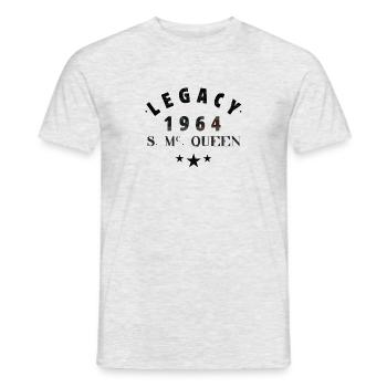 Legacy Steve Mc Queen - Men's T-Shirt - heather grey - Front - AI Model Male 178 dark (178cm)