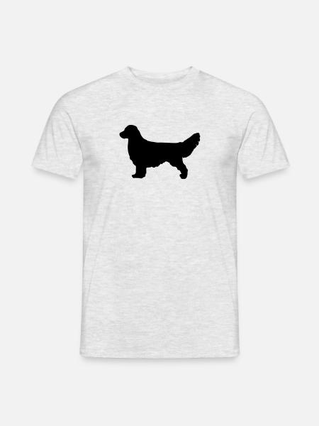 GOLDEN RETRIEVER Silhouette - Men's T-Shirt - heather grey