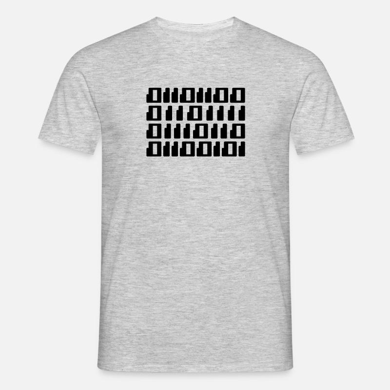 Love in Binary Code - Men's T-Shirt - heather grey