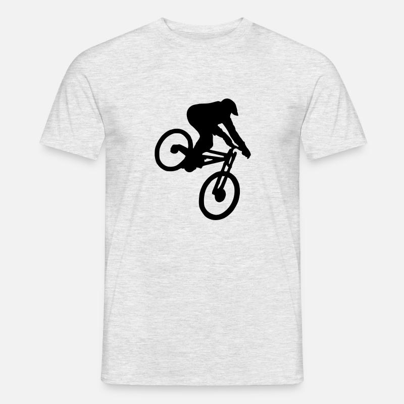 downhill - Männer T-Shirt - Grau meliert