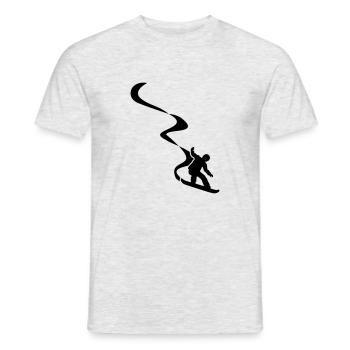 Snowboarder - Männer T-Shirt - Grau meliert - Vorne - AI Model Male 178 dark (178cm)