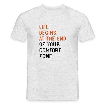 life - T-shirt homme - gris chiné - Devant - AI Model Male 178 dark (178cm)