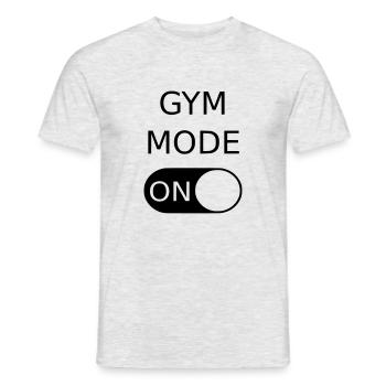 Gym Mode - Männer T-Shirt - Grau meliert - Vorne - AI Model Male 178 dark (178cm)