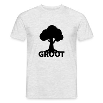 groot - Männer T-Shirt - Grau meliert - Vorne - AI Model Male 178 dark (178cm)