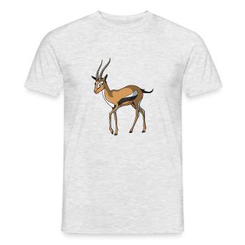 gazelle - T-shirt homme - gris chiné - Devant - AI Model Male 178 dark (178cm)