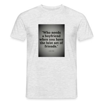 Design sans titre - T-shirt homme - gris chiné - Devant - AI Model Male 178 dark (178cm)
