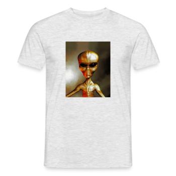 Alien - Men's T-Shirt - heather grey - Front - AI Model Male 178 dark (178cm)