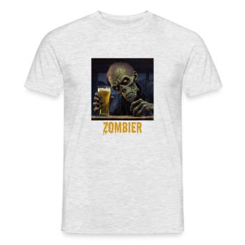 Zombier - Männer T-Shirt - Grau meliert - Vorne - AI Model Male 178 dark (178cm)