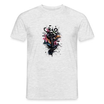 VTT Downhill Rider Graphic - VTT Doodle K - T-shirt homme - gris chiné - Devant - AI Model Male 178 dark (178cm)
