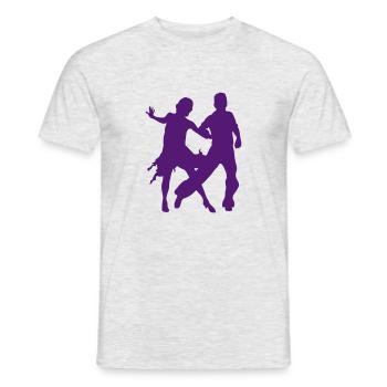 tanzsport_1 - T-shirt homme - gris chiné - Devant - AI Model Male 178 dark (178cm)