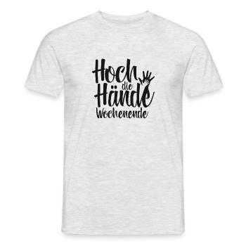 Hoch die Hände Wochenende - Männer T-Shirt - Grau meliert - Vorne - AI Model Male 178 dark (178cm)