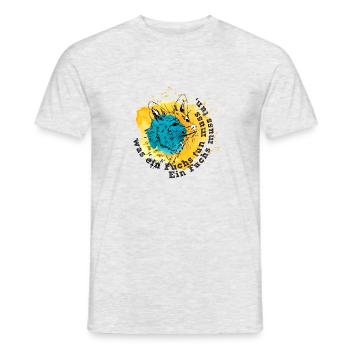 Ein Fuchs muss tun was ein Fuchs tun muss - Männer T-Shirt - Grau meliert - Vorne - AI Model Male 178 dark (178cm)