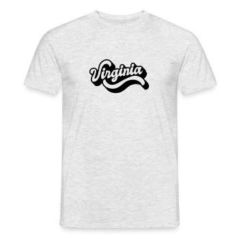 Virginia - Männer T-Shirt - Grau meliert - Vorne - AI Model Male 178 dark (178cm)