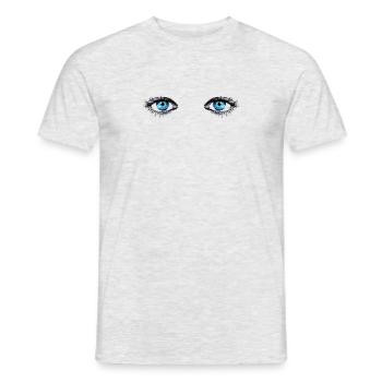 Eyes - Men's T-Shirt - heather grey - Front - AI Model Male 178 dark (178cm)