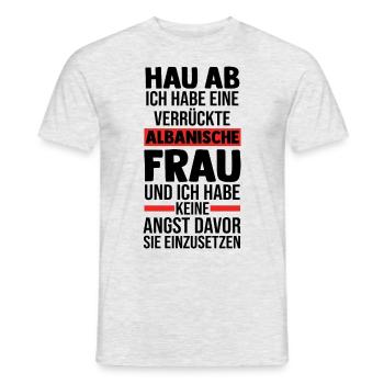 Albanians Albanian Albania - Men's T-Shirt - heather grey - Front - AI Model Male 178 dark (178cm)