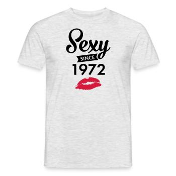 Sexy Since 1972 - Men's T-Shirt - heather grey - Front - AI Model Male 178 dark (178cm)